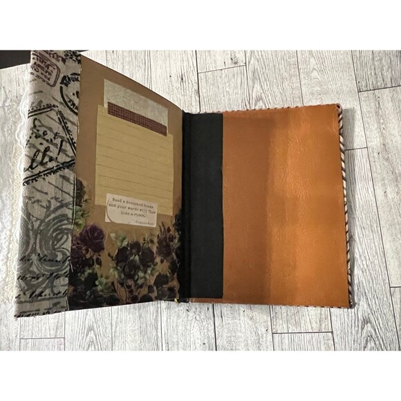 Handmade Steampunk Junk Journal w/Robot Keychain and Ephemera Pocket Folder - Picture 7 of 12